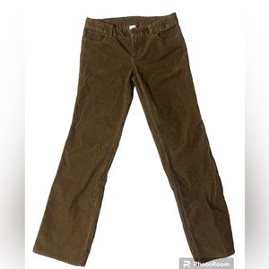 J Crew 4S Petite Milk Chocolate Brown Corduroy Pants